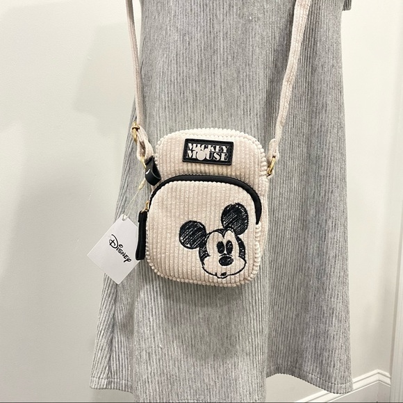 Disney Mickey Mouse Crossbody Phone Bag Pouch Purse - Picture 4 of 11